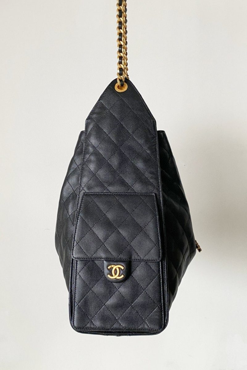 imgHD_4719e779_20250316_cmp_a1742127527818_2565_jpg CC 25C Hobo Bag 42cm Black Grained Calfskin