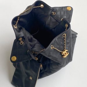 imgHD_4719e779_20250316_cmp_a1742127602936_3534_jpg CC 25C Hobo Bag 42cm Black Grained Calfskin