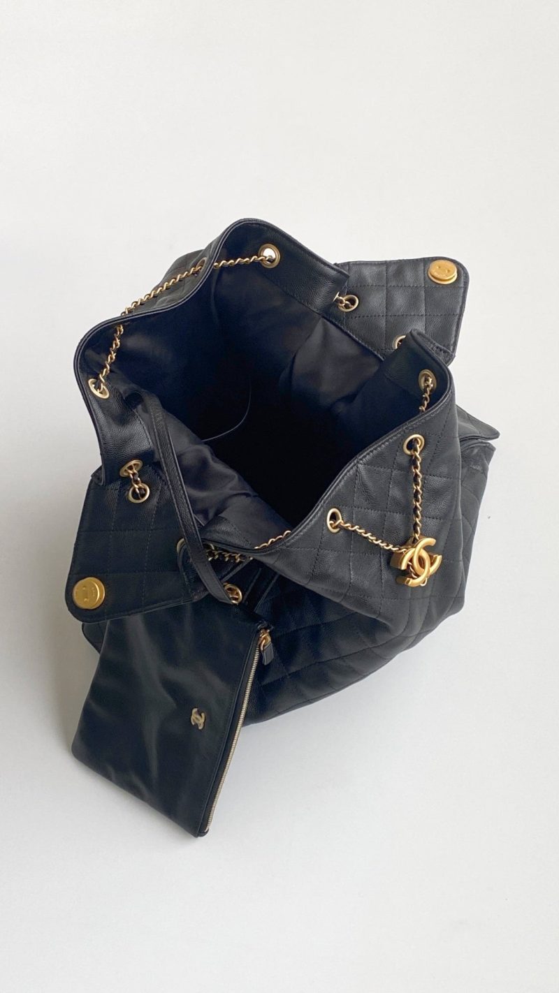 imgHD_4719e779_20250316_cmp_a1742127602936_3534_jpg CC 25C Hobo Bag 42cm Black Grained Calfskin