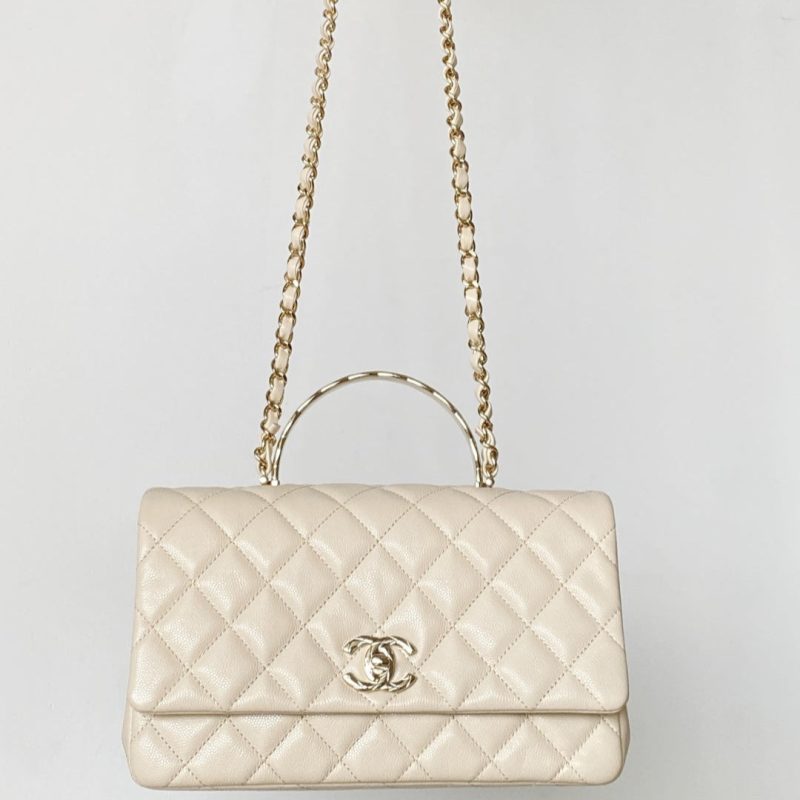 CC Handle Bag 23 Cream Caviar