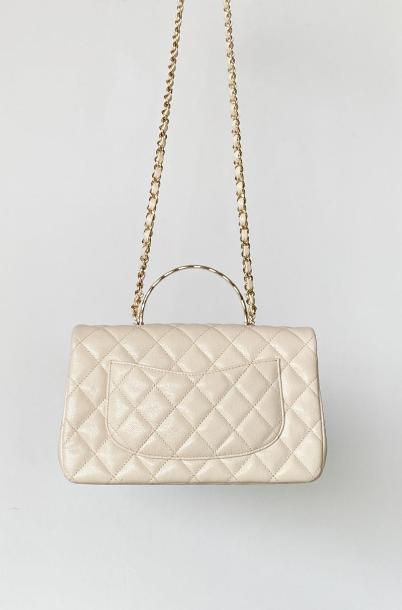CC Handle Bag 23 Cream Caviar
