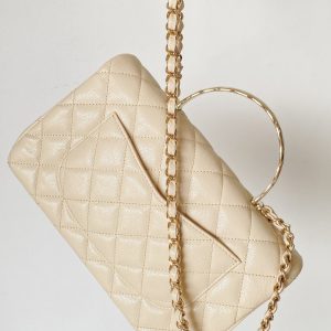 CC Handle Bag 23 Cream Caviar
