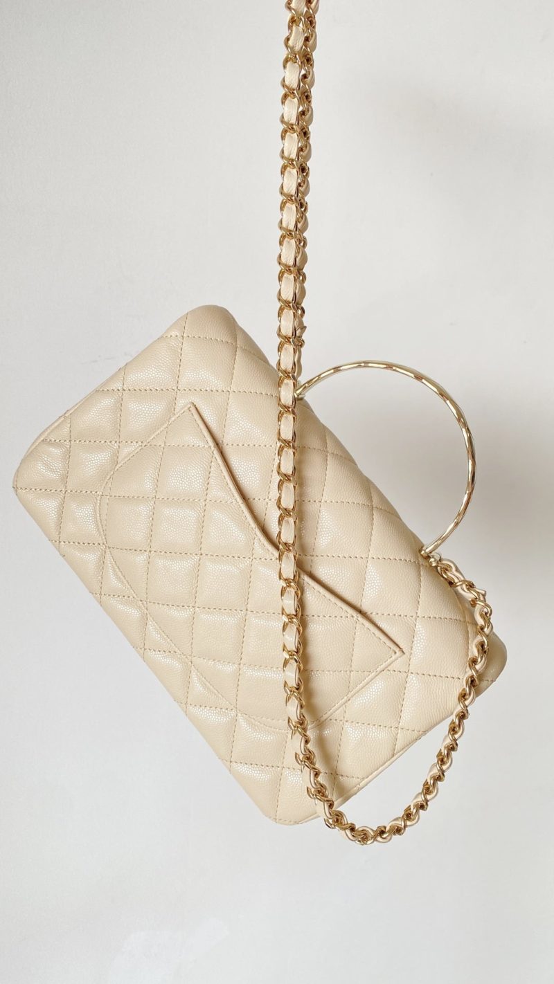 CC Handle Bag 23 Cream Caviar