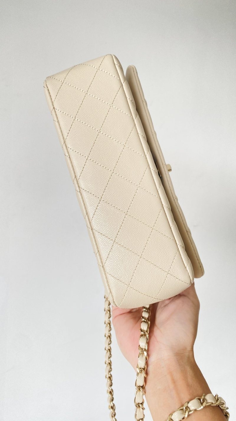 CC Handle Bag 23 Cream Caviar
