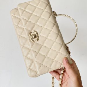CC Handle Bag 23 Cream Caviar