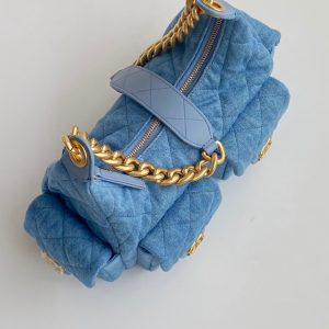 CC Multi-Pocket HOBO bag 31 light blue denim