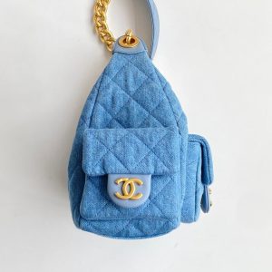 CC Multi-Pocket HOBO bag 31 light blue denim
