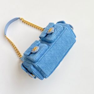 CC Multi-Pocket HOBO bag 31 light blue denim