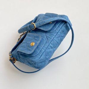 CC Small Postman Hobo 25 Light Blue Denim