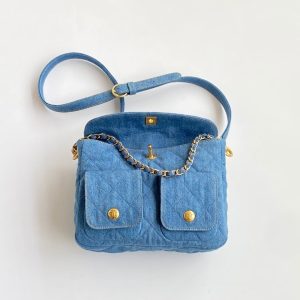 CC Small Postman Hobo 25 Light Blue Denim