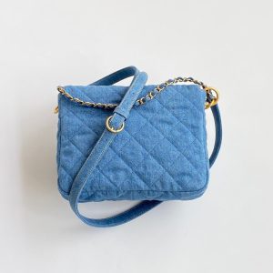 CC Small Postman Hobo 25 Light Blue Denim