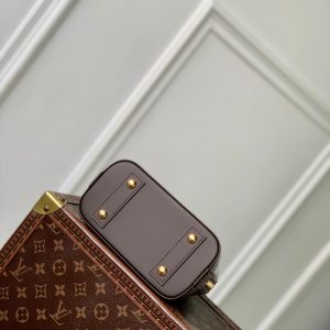 LV Alma Monogram Bag 19.5cm Brown Leather Canvas 337564