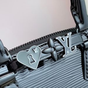 LV Alma Monogram Bag 19.5cm Black Epi Leather 337573