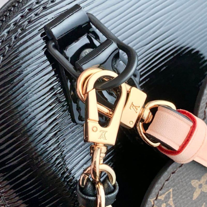 LV Alma Monogram Bag 19.5cm Black Epi Leather 337573