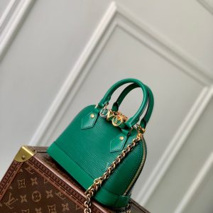 imgHD_4828b284_20250613_cmp_i1749802334153_951_0_1_jpg LV Alma Monogram Bag 19.5cm Green Epi Leather 337576