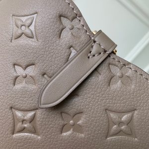 LV 2025 Louis Vuitton All In One MM Bag 40cm Gray Monogram Empreinte Leather 343619