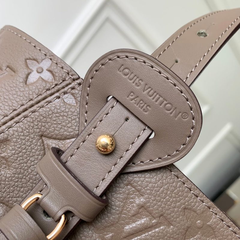 LV 2025 Louis Vuitton All In One MM Bag 40cm Gray Monogram Empreinte Leather 343619