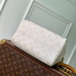 LV 2025 Speedy Bandoulière 25 White Calfskin 347096