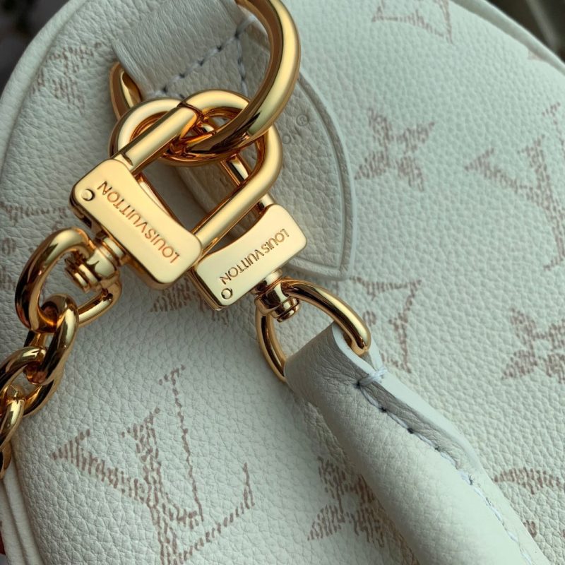 LV 2025 Speedy Bandoulière 25 White Calfskin 347096