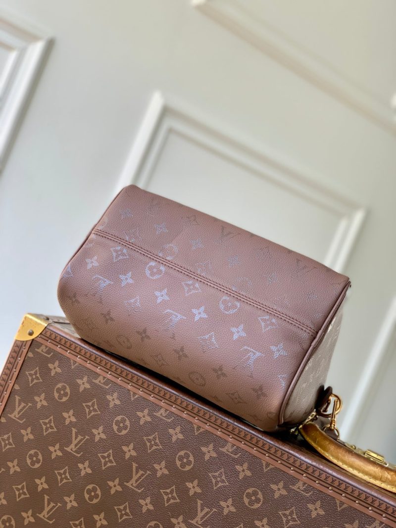 LV 2025 Speedy Bandoulière 25 Wine Red Calfskin 347094