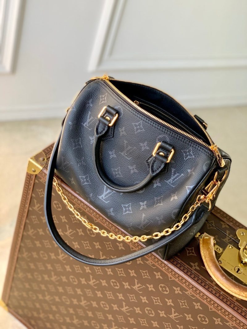 LV 2025 Speedy Bandoulière 25 Black Calfskin 347095
