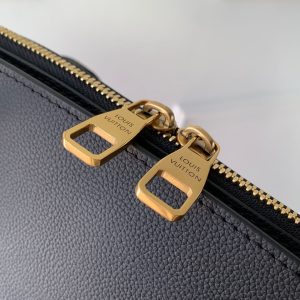 LV 2025 Low Key Duffle Tote Bag 43 Black Calfskin 347098