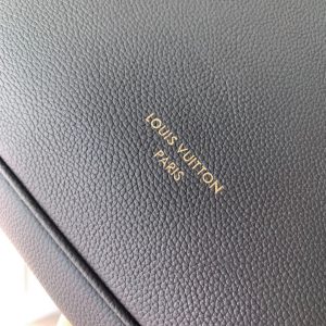LV 2025 Low Key Duffle Tote Bag 43 Black Calfskin 347098
