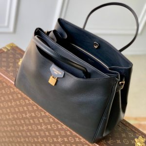 LV 2025 Vendome PM Bag 35cm Black Calfskin 347424