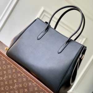 LV 2025 Vendome PM Bag 35cm Black Calfskin 347424