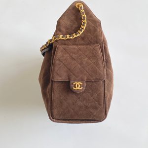 CC 2025 Hobo Bag 40cm Brown Suede