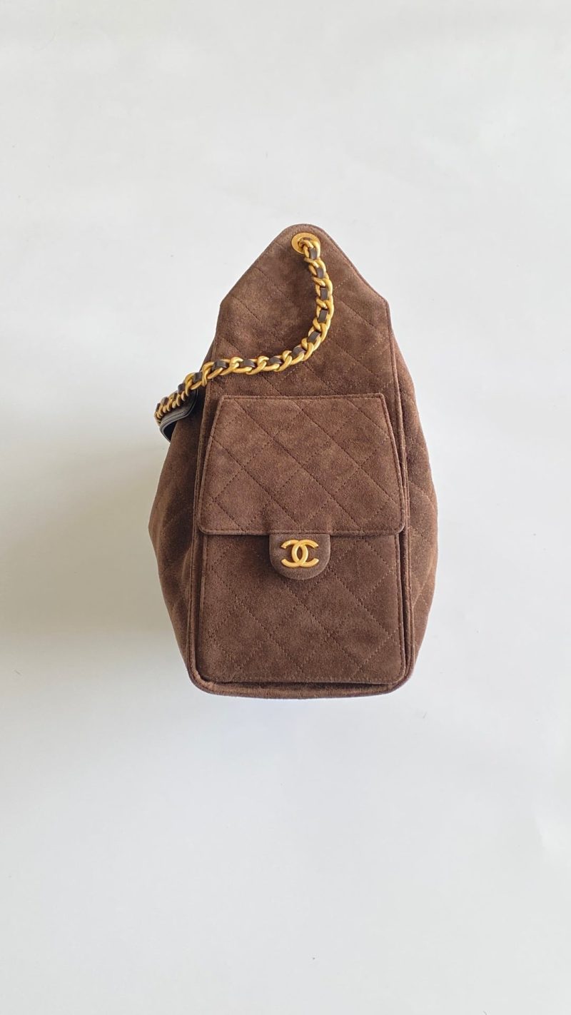 CC 2025 Hobo Bag 40cm Brown Suede