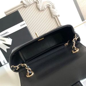 imgHD_b5cc9469_20250326_cmp_a1742961550766_6536_jpg CC 25P Mini Flap Bag 20cm Black White Calfskin