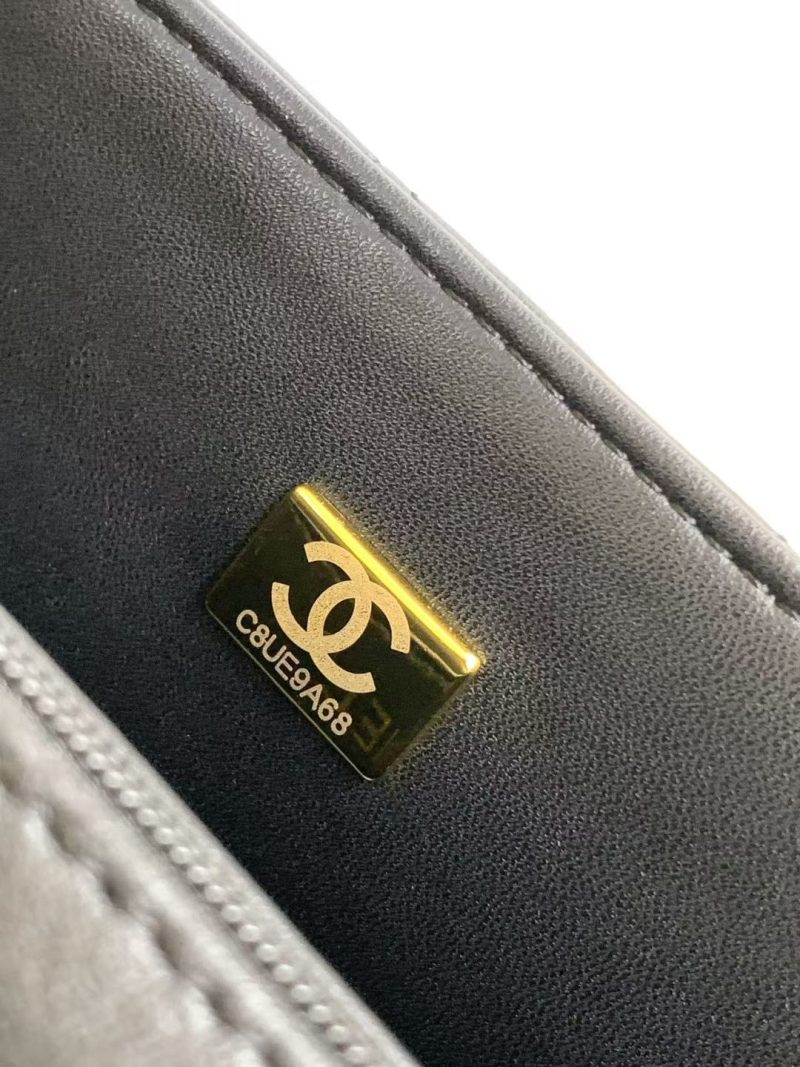 imgHD_b5cc9469_20250326_cmp_a1742961550771_0666_jpg CC 25P Mini Flap Bag 20cm Black White Calfskin