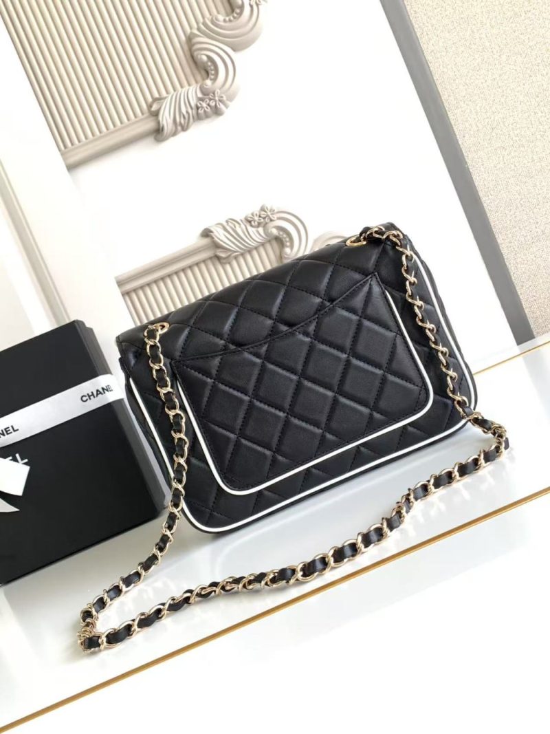 imgHD_b5cc9469_20250326_cmp_a1742961588743_5203_jpg CC 25P Mini Flap Bag 23cm Black White Calfskin