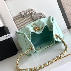 CC 25C Hobo Bag 30cm Turquoise Blue Grained Calfskin