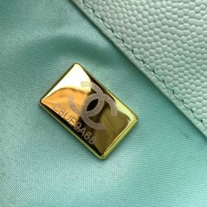 CC 25C Hobo Bag 30cm Turquoise Blue Grained Calfskin