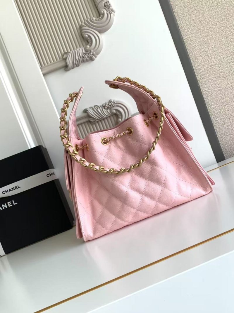 imgHD_b5cc9469_20250402_cmp_a1743591728098_1278_jpg CC 25C Hobo Bag 30cm Pink Grained Calfskin