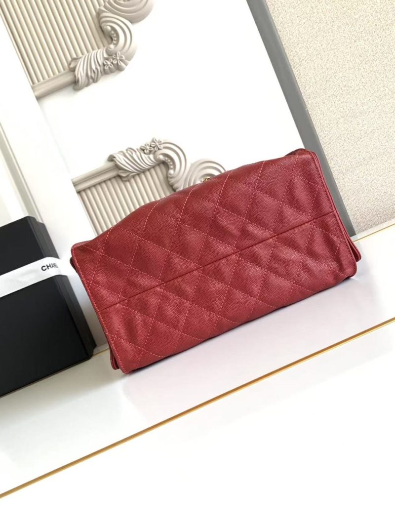 imgHD_b5cc9469_20250402_cmp_a1743591750015_8338_jpg CC 25C Hobo Bag 30cm Dark Red Grained Calfskin