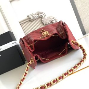 imgHD_b5cc9469_20250402_cmp_a1743591750035_3072_jpg CC 25C Hobo Bag 30cm Dark Red Grained Calfskin