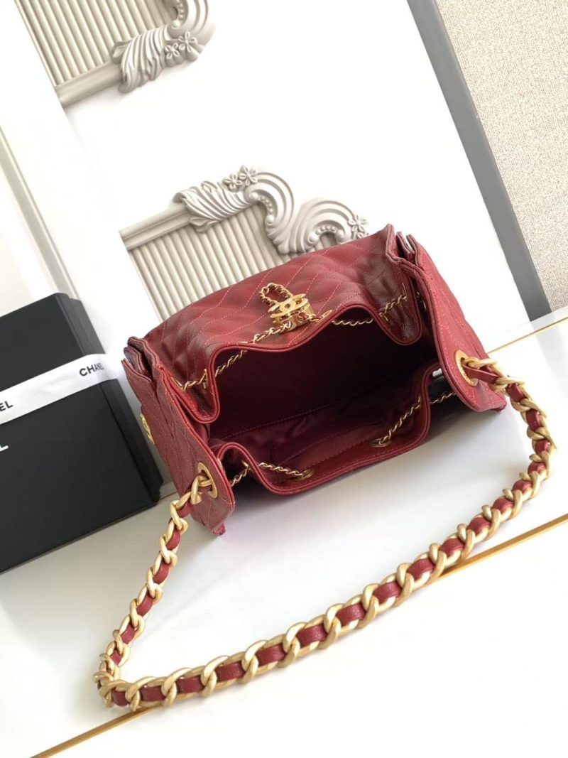 imgHD_b5cc9469_20250402_cmp_a1743591750035_3072_jpg CC 25C Hobo Bag 30cm Dark Red Grained Calfskin