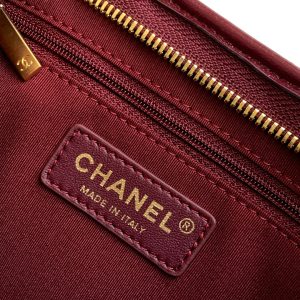 CC Hobo Bag With Chain 35cm Red Lambskin 277763 GHW