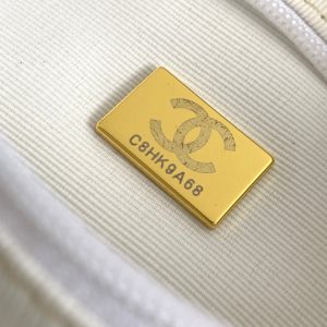 CC Hobo Bag With Chain 35cm White Lambskin 277764 GHW