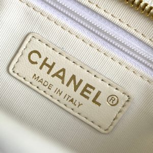 CC Hobo Bag With Chain 35cm White Lambskin 277764 GHW