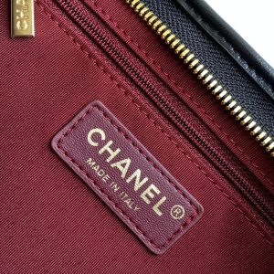 CC Hobo Bag With Chain 35cm Black Lambskin 277765 GHW