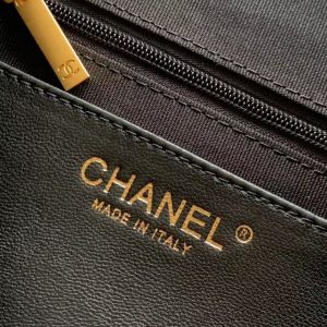 CC 2025 Bag 28cm Black Gold Calfskin