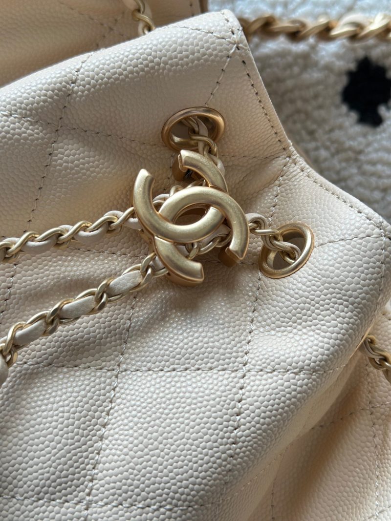 Chanel 25 Hobo Bag 22cm Beige Calfskin 286181