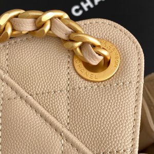 Chanel 25 Hobo Bag 22cm Beige Calfskin 286181
