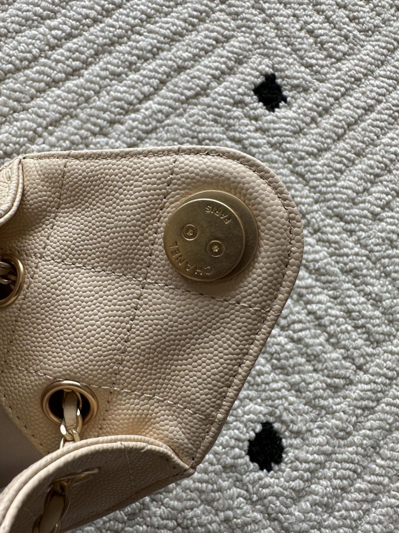 Chanel 25 Hobo Bag 22cm Beige Calfskin 286181