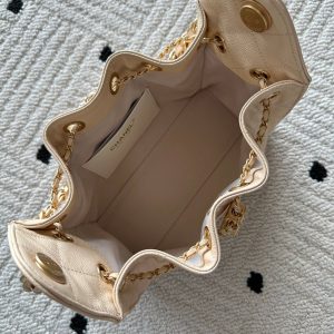 Chanel 25 Hobo Bag 22cm Beige Calfskin 286181