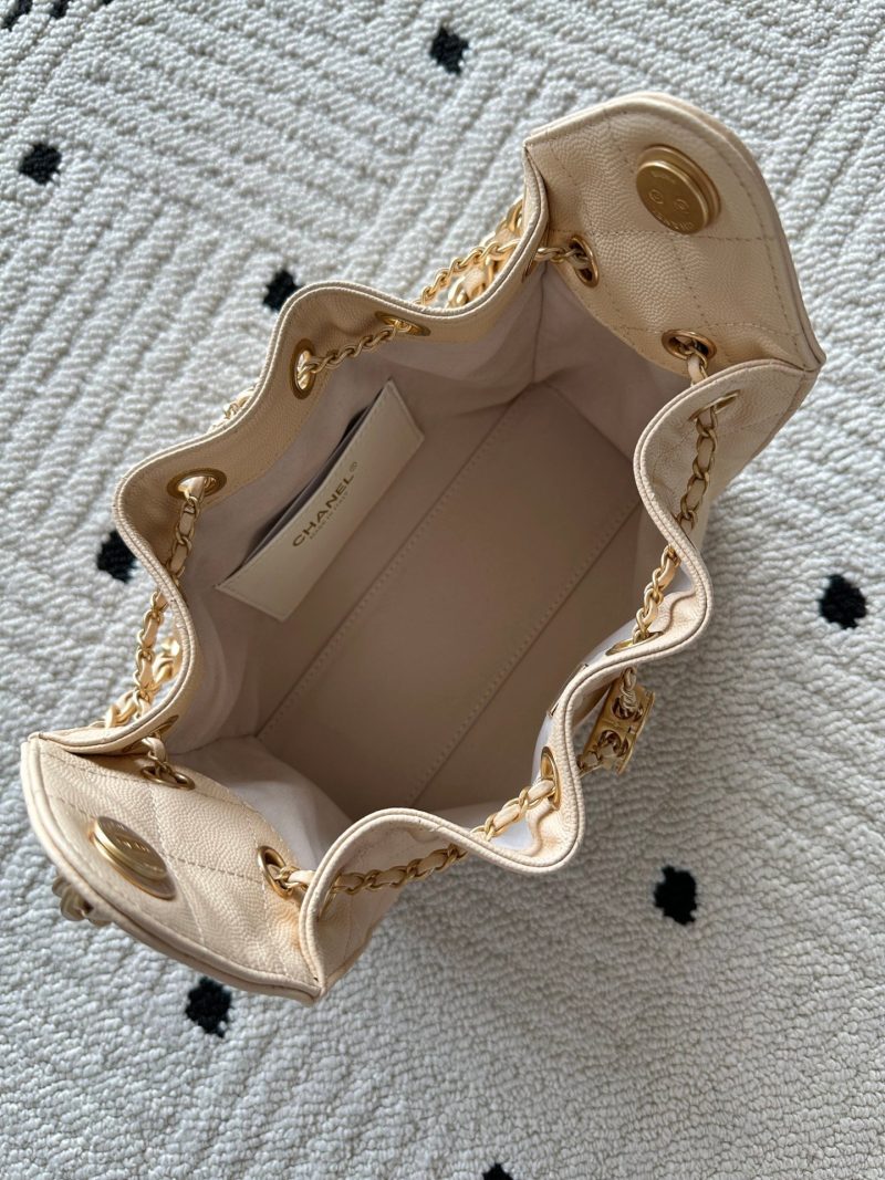 Chanel 25 Hobo Bag 22cm Beige Calfskin 286181